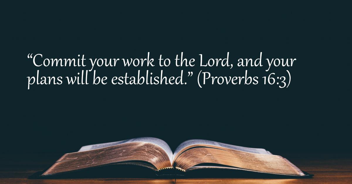 Your Daily Bible Verses — Proverbs 16:3 — Integrated Catholic Life™