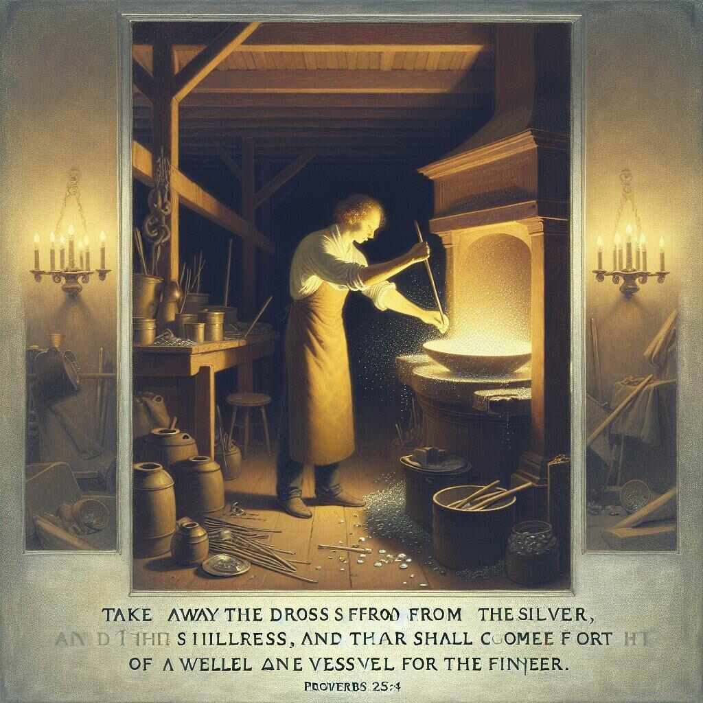 What does Proverbs 25:4 mean? | Bible Art