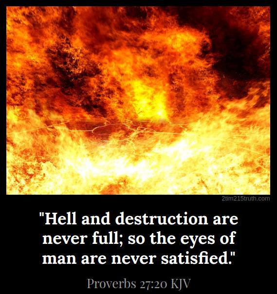 2 Timothy 2:15 Truth: Verse of the Day: Proverbs 27:20 KJV