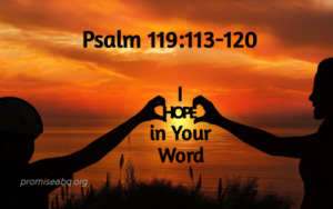 Psalm 119:113-120 I Hope in Your Word – Promise Community Church