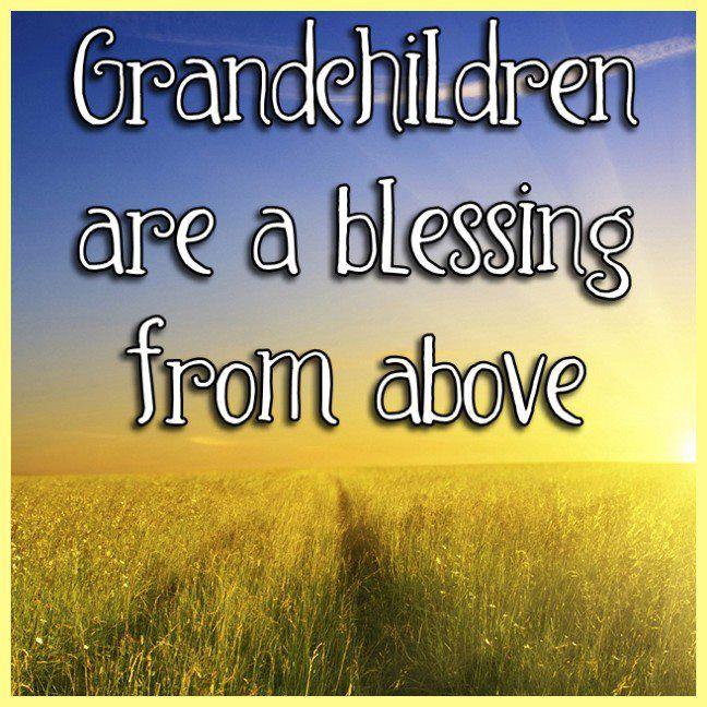 Grandchildren are a blessing from above | Grandparents quotes, Grandchildren pictures, Grandchildren