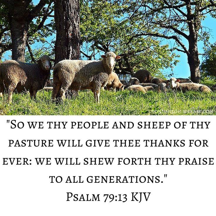 Psalm 79:13 KJV in 2020 | Kjv, Scripture verses, Psalms