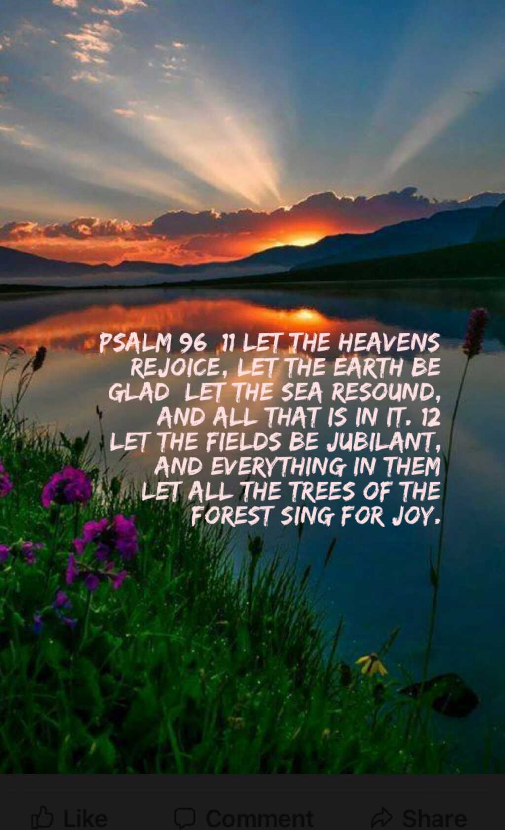 Psalm 96, Thank You God, Rejoice, Bible Quotes, Fields, Scripture, Upgrade, Singing, Heaven
